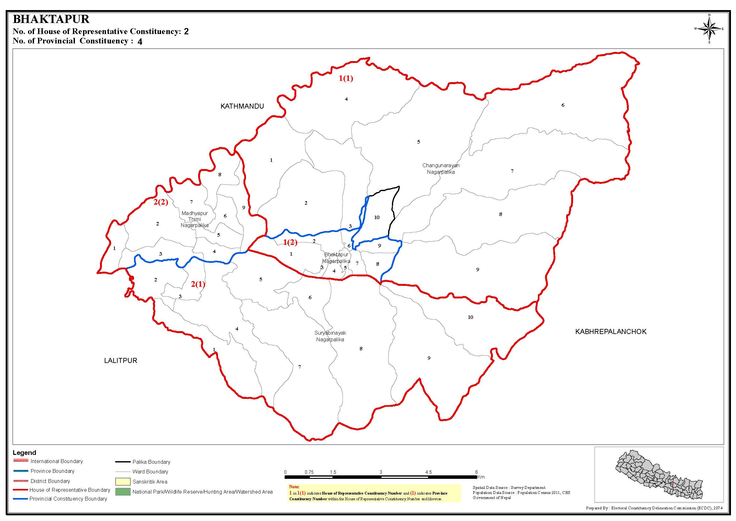 Constituency Map Of Bhaktapur District Of Nepal Nepal Archives