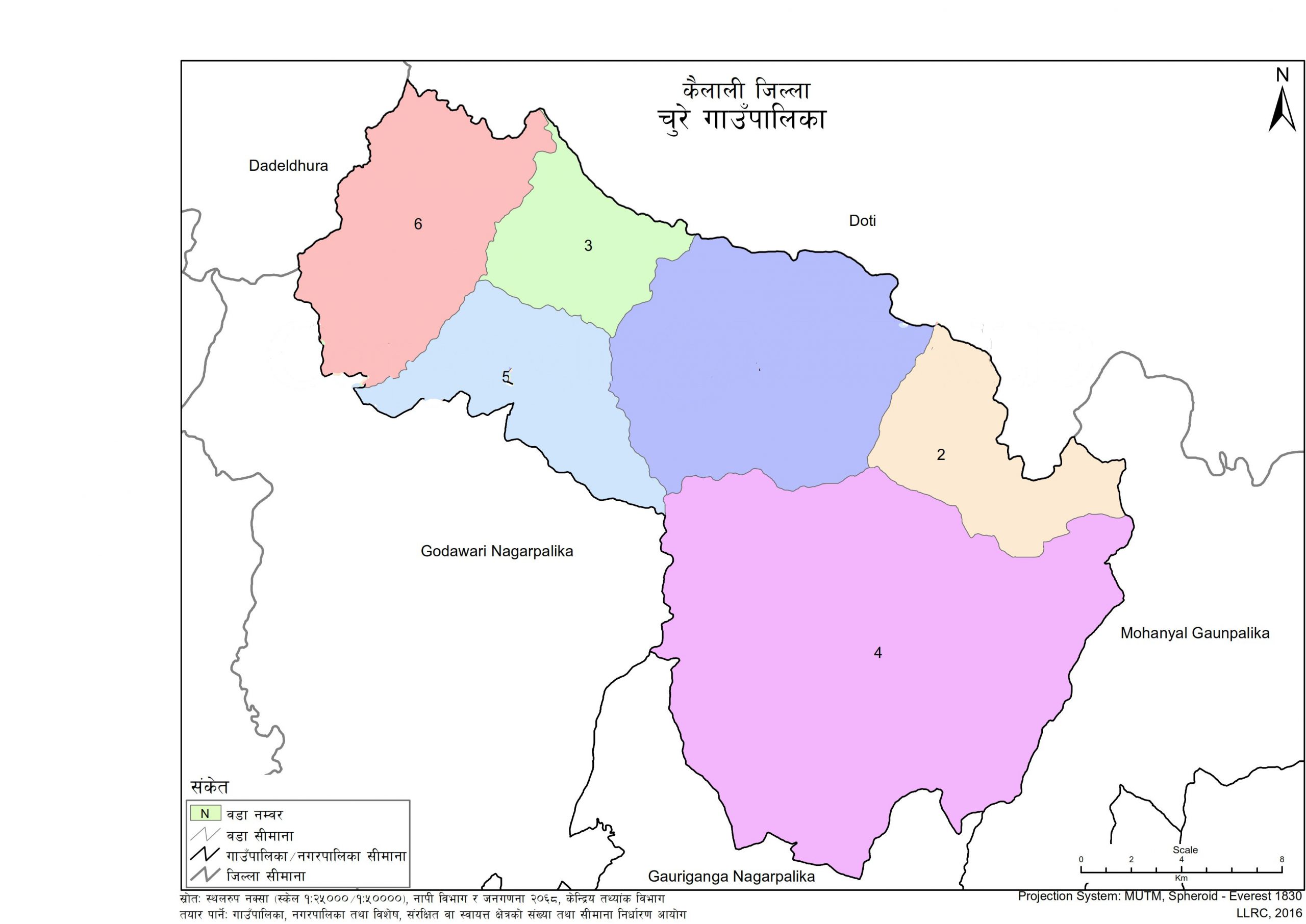 Map of Chure Rural Municipality