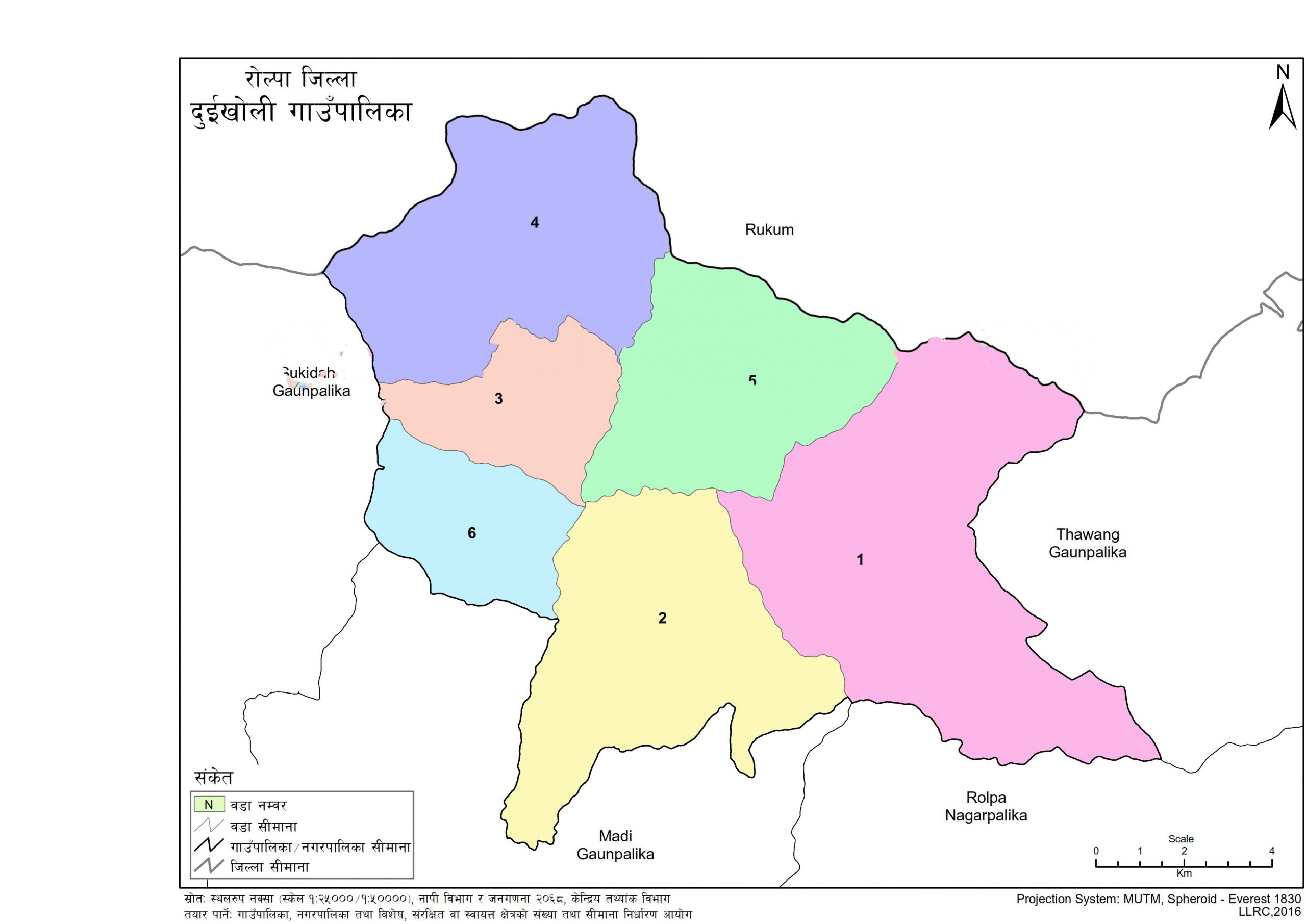 Map of Duikholi Rural Municipality