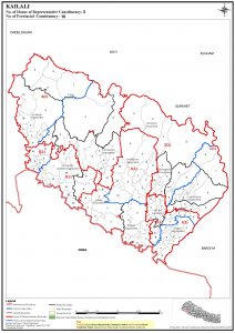 Constituency Map of Kailali District of Nepal