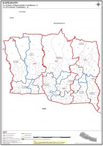 Constituency Map of Kapilvastu District of Nepal