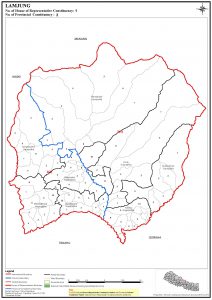Constituency Map of Lamjung District of Nepal