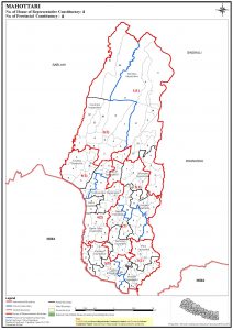 Constituency Map of Mahottari District of Nepal