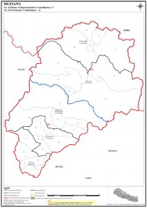 Constituency Map of Mustang District of Nepal