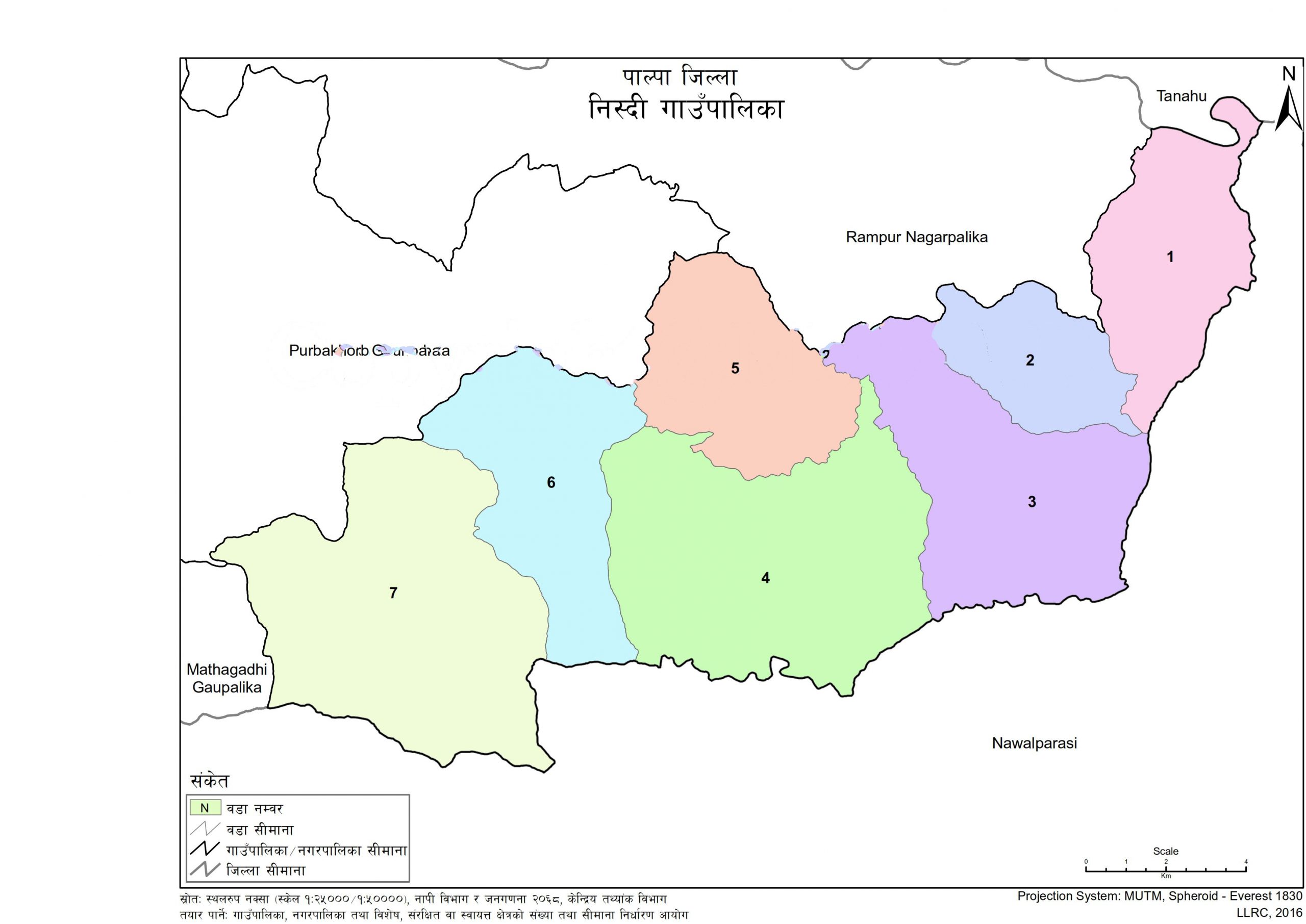 Map of Nisdi Rural Municipality