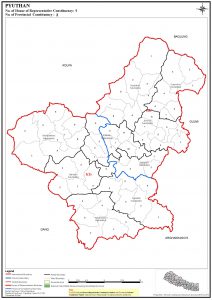Constituency Map of Pyuthan District of Nepal