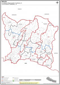 Constituency Map of Siraha District of Nepal