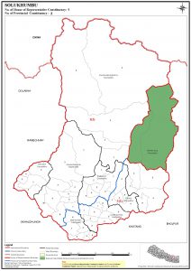 Constituency Map of Solukhumbu District of Nepal
