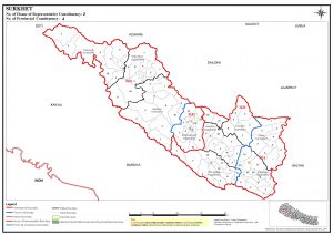 Constituency Map of Surkhet District of Nepal