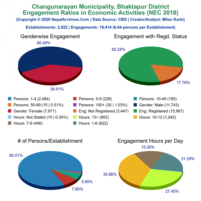 NEC 2018 Economic Engagements Charts of Changunarayan Municipality