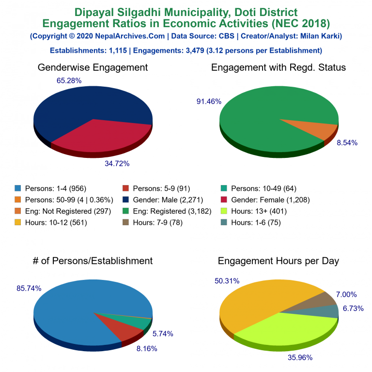 NEC 2018 Economic Engagements Charts of Dipayal Silgadhi Municipality
