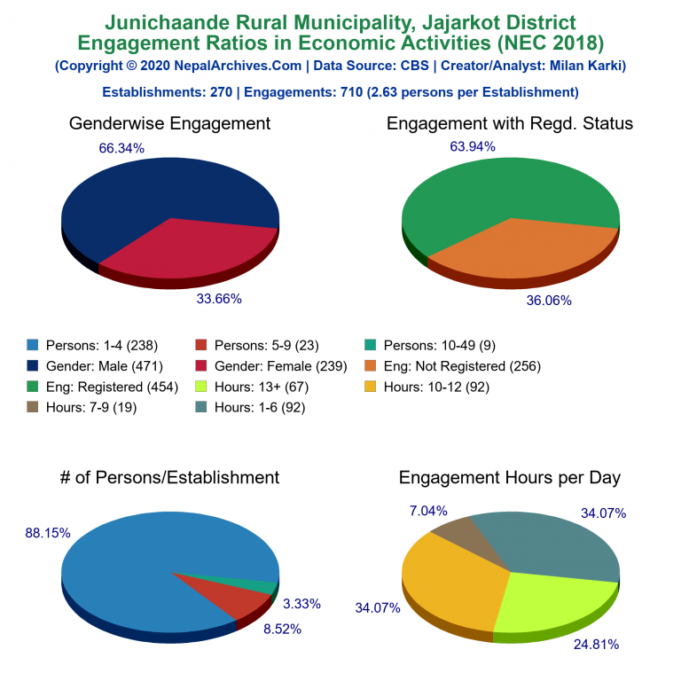 NEC 2018 Economic Engagements Charts of Junichaande Rural Municipality