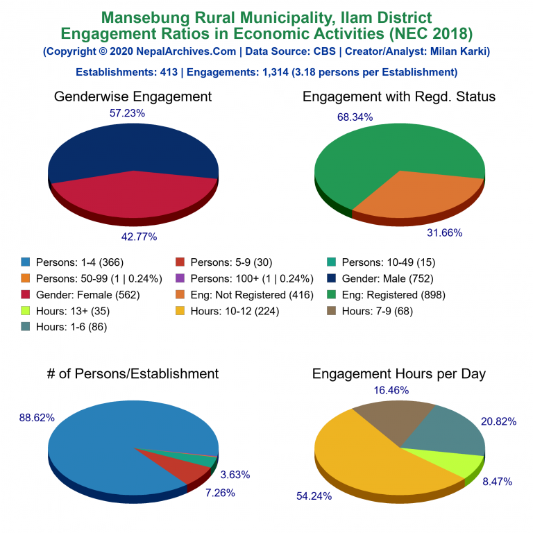 NEC 2018 Economic Engagements Charts of Mansebung Rural Municipality