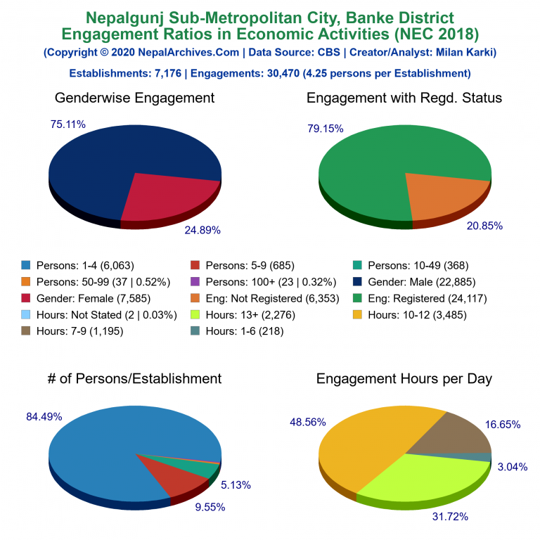 NEC 2018 Economic Engagements Charts of Nepalgunj Sub-Metropolitan City