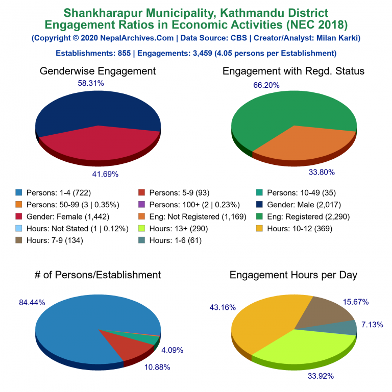 NEC 2018 Economic Engagements Charts of Shankharapur Municipality