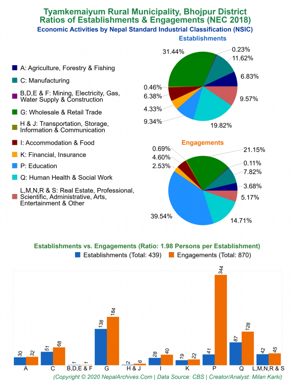 Economic Activities by NSIC Charts of Tyamkemaiyum Rural Municipality